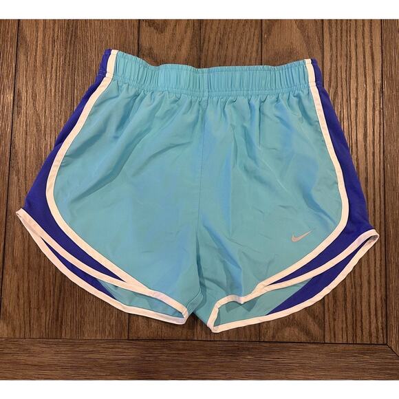Nike Women's Two Tone Blue Dry Fit Athletic Shorts S Excellent Condition - Picture 1 of 9
